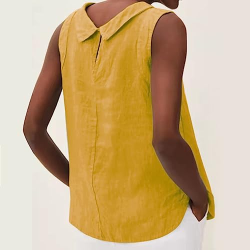 Blouses & Button-Down Shirts | Womens  Button Down Shirts Cotton Linen Shirt Drop Collar Loose Draw Pleated Two Tops Cover Ups For Swimwear Blouses & Button-Down Shirts Blouses & Button-Down Shirts