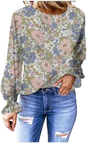 Blouses & Button-Down Shirts | Womens  Summer Long Sleeve Ruffle Bubble Sleeve Casual Loose Shirts Tops And Blouses Clothes Teachers Blouses & Button-Down Shirts Blouses & Button-Down Shirts