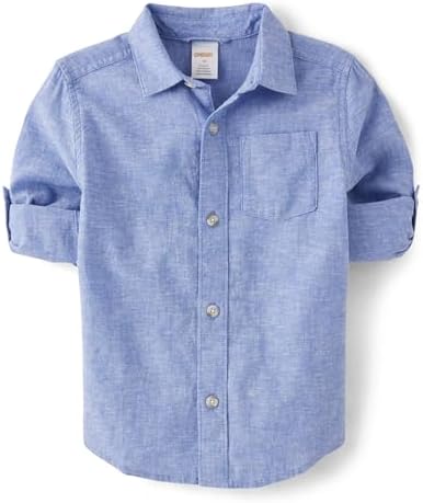 Boys’ Tops, Tees & Shirts | Babys  And Toddler Long Sleeve Linen Button Up Shirt Babys Babys