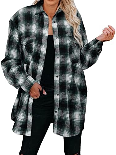 Boys’ Tops, Tees & Shirts | Babys  Oversized Flannel Plaid Shirt Plus Size Long Sleeve Button Down Shirt Loose Fit Coat With Pockets Babys Babys