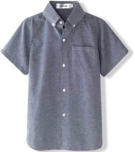 Boys’ Tops, Tees & Shirts | Babys  Oxford Short Sleeve Dress Shirts Button Down Woven Casual Collared Babys Babys