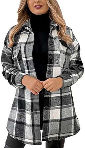 Boys’ Tops, Tees & Shirts | Babys  Plus Size Plaid Shirt For Long Sleeve Button Down Flannel Shirt Loose Fit Jacket With Two Pockets Babys Babys