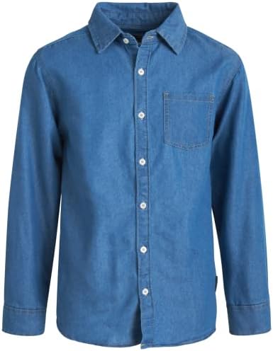 Boys’ Tops, Tees & Shirts | Babys  Shirt – Casual Long Sleeve Button Down Collared Shirt (Size: 8-18) Babys Babys