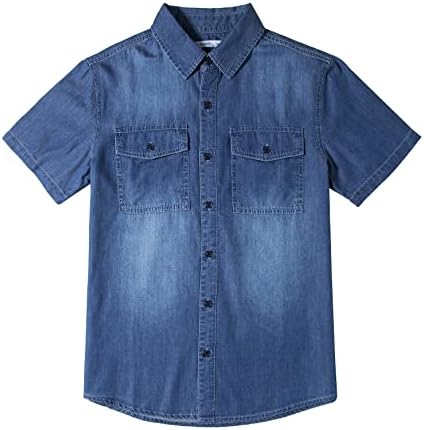 Boys’ Tops, Tees & Shirts | Babys  Short Sleeve Button Down Casual Woven Shirt Two Pockets Babys Babys