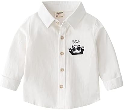 Boys’ Tops, Tees & Shirts | Babys  Toddler Long Sleeve Lapel Shirts Cute Cartoon Button Down Blouse Tops Kids Casual Fall Outfits Babys Babys