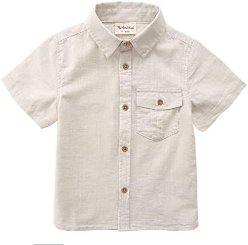 Boys’ Tops, Tees & Shirts | Babys  Toddler Short Sleeves Button Down Shirt Linen Design Babys Babys