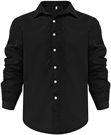 Button-Down Shirts | Mens  Buttons Down Solid Plain Down Shirts Hawaii Shirts Button Holiday Male Shirts Cotton Linen Henley Shirts Button-Down Shirts Button-Down Shirts