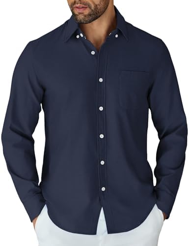 Button-Down Shirts | Mens  Long Sleeve Button Down Shirt Casual Untucked Shirts Oxford Dress Shirts Button-Down Shirts Button-Down Shirts