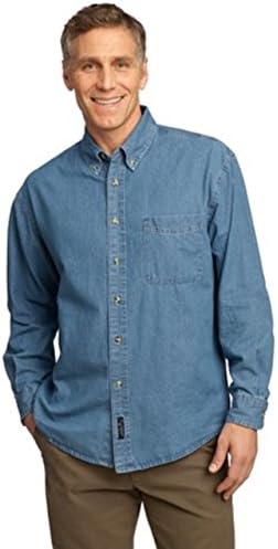 Button-Down Shirts | Mens  Port & Co Mens Button-Down Shirts Button-Down Shirts