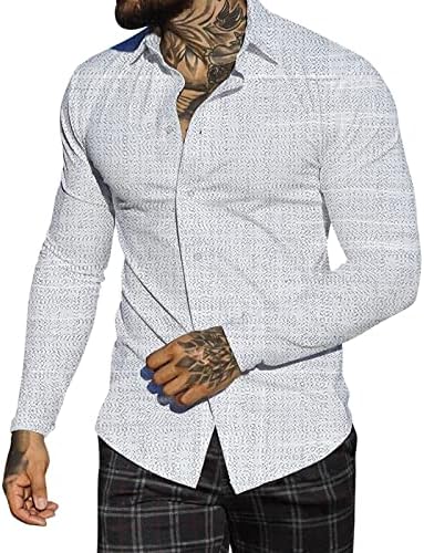 Button-Down Shirts | Mens  Printed Dress Shirts Long Sleeve Regular Fit 3D Retro Floral, Vibrancy Patchwork Floral Shirts Workout Tops Button-Down Shirts Button-Down Shirts