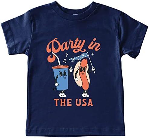 Girls’ Tops, Tees & Blouses | Babys  Kid And Teenager Independence Day T Shirt Humorous Hot Dog Drink Print T Shirt For Children High Necked Shirts Babys Babys