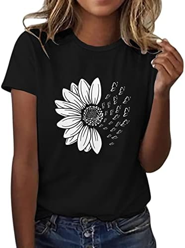 Girls’ Tops, Tees & Blouses | Babys  Sunflower Summer T Shirt Plus Size Loose Blouse Tops Short Sleeve Graphic Casual Tees Fuzzy Babys Babys