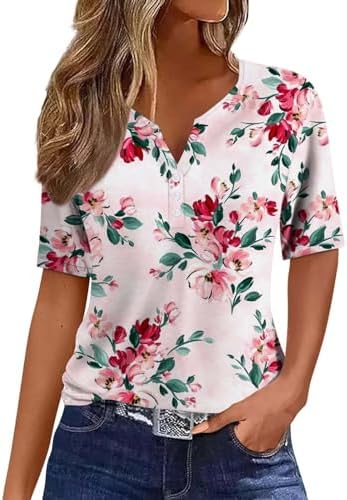 Tops, Tees & Blouses | Womens  3/4 Sleeve Tunic Tops For Denim Vest’s Athletic Tops Short Sleeve Blouses For Clothing Tops, Tees & Blouses