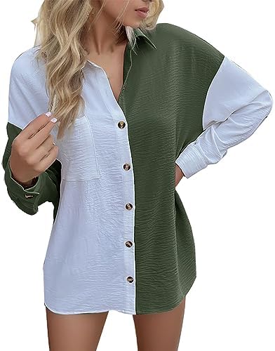 Tops, Tees & Blouses | Womens  Casual Autumn New Spliced Long Sleeve Cardigan Shirt Chambray Denim Shirt Clothing Tops, Tees & Blouses