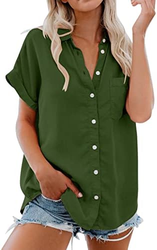 Tops, Tees & Blouses | Womens  Fashions Short Sleeve Pocket Button Tee Casual Popular Blouse Tops(S 3Xl) Solid Tee Shirts For Clothing Tops, Tees & Blouses