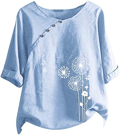 Tops, Tees & Blouses | Womens  Linen Shirts For Button Beach Loose Causal T-Shirt Easter Outfit Spring Outfits For 224 Shirts Clothing Tops, Tees & Blouses