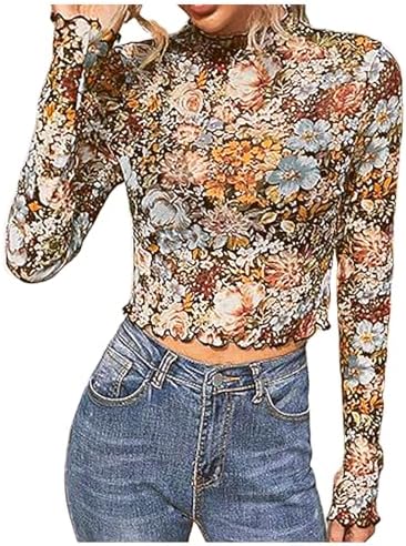 Tops, Tees & Blouses | Womens  Long Sleeve T-Shirts’s Long Sleeve Shirt Chambray Blouse Top Long Sleeve Shirt Clothing Tops, Tees & Blouses