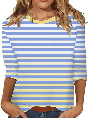 Tops, Tees & Blouses | Womens  Puff Square Neck Shirts 224 Fall T Shirt Striped Patch Pullover Y2K Oversized Tshirts For Striped Clothing Tops, Tees & Blouses