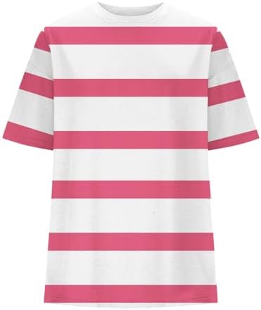 Tops, Tees & Blouses | Womens  Shirts Striped Classic Loose Round Neck Loose Dressy Basic Trendyt Shirts Pleated Blouses Fall 224 Clothing Tops, Tees & Blouses