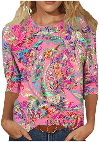 Tops, Tees & Blouses | Womens  Flekmanarts T Shirts 3/4 Sleeve Round Neck Relaxed Fit Blouses Independence Day Print Casual Loose Pullover Tops Clothing Tops, Tees & Blouses