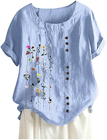 Tops, Tees & Blouses | Womens  Linen Tops 2 Shirt For Button Beach Loose Causal T-Shirt Short Sleeve Sports Shirts Linen Tops Clothing Tops, Tees & Blouses