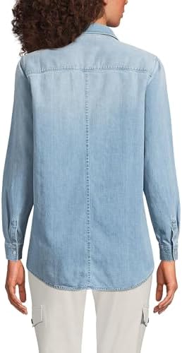 Tops, Tees & Blouses | Womens  s Denim Long Sleeve Shirt Clothing Tops, Tees & Blouses